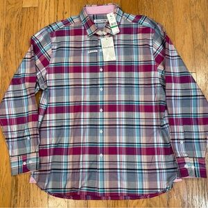 Tommy Bahama  Casual Shirt Men’s L Large Lazlo Cheers Check Silk Blend NEW $148